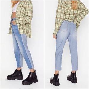 Nasty Gal Light Blue Ankle Jeans